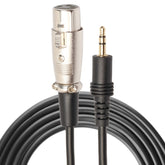 Cable de audio para micrófono de 3 m, 3,5 mm, macho a XLR hembra